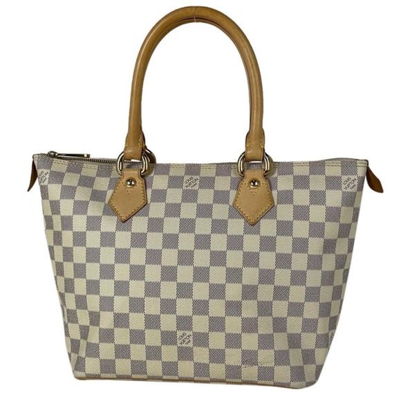 Louis Vuitton Saleya PM Tote Bag Damier Azur White - Picture 1 of 6